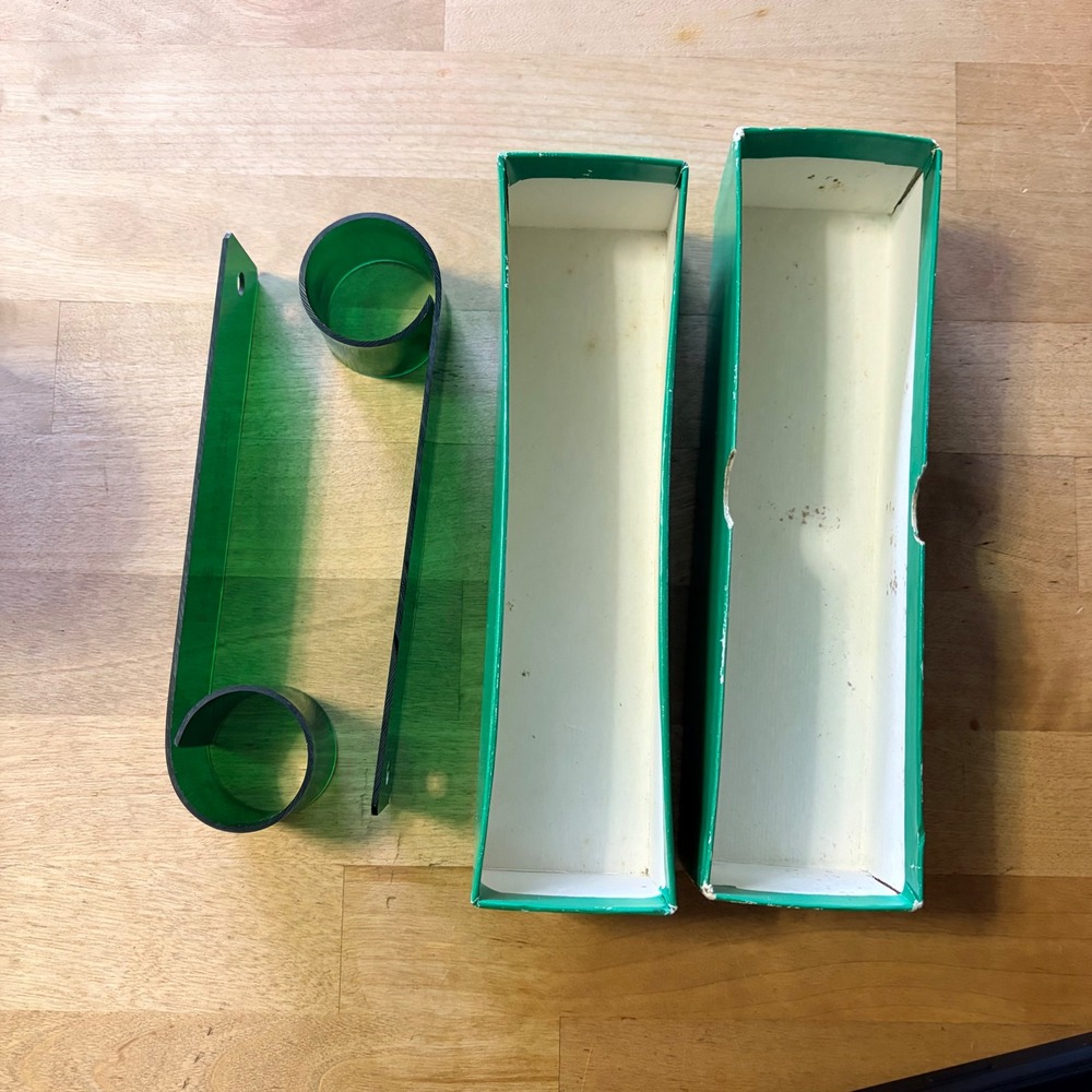 Vintage Keuffel & Esser K+E Rolstop 58 0790 Drafting Tool Green Pair with Box